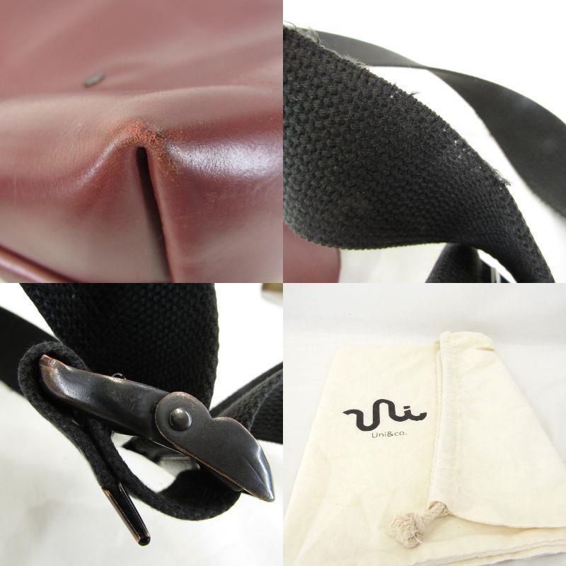 Uni&co. ユニアンドコー メッセンジャーバッグ オイルドレザー
