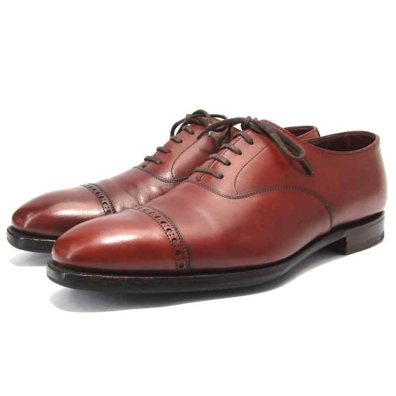 CROCKETT&JONES クロケット&ジョーンズ UK7.5 パンチドキャップトゥ 