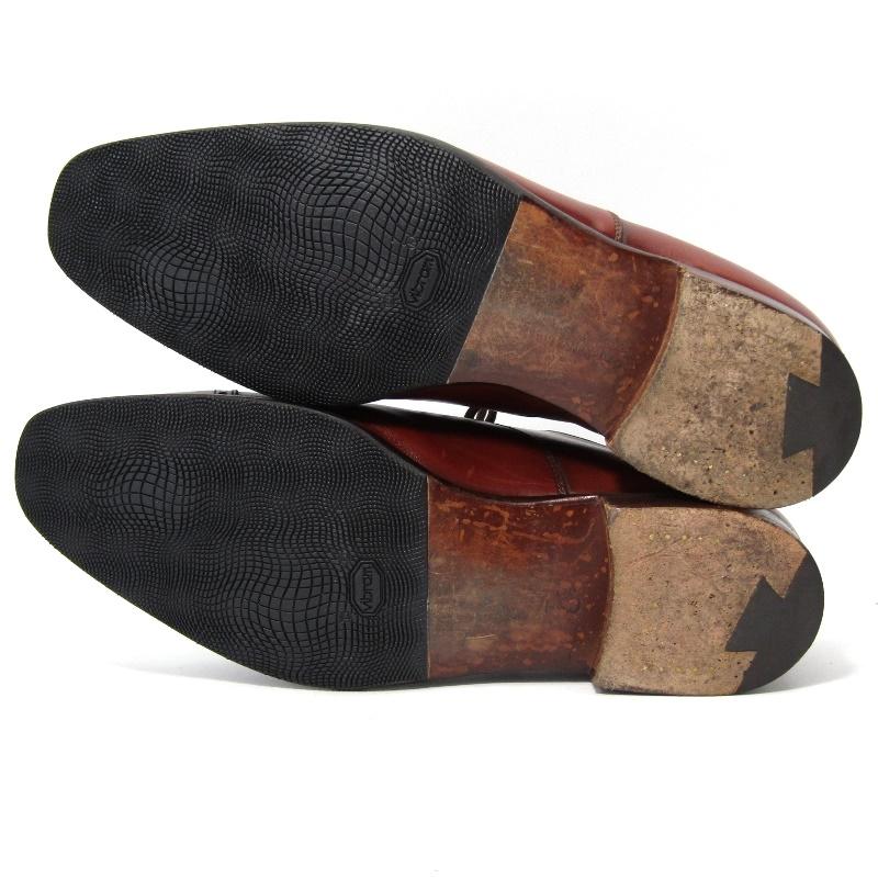 CROCKETT&JONES クロケット&ジョーンズ UK7.5 パンチドキャップトゥ 