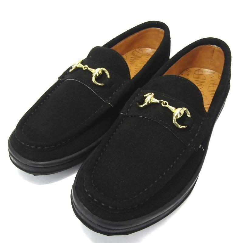 未使用 MANEBU マネブ ビットローファー MNB-021BS BITCH SUEDE 19FW 