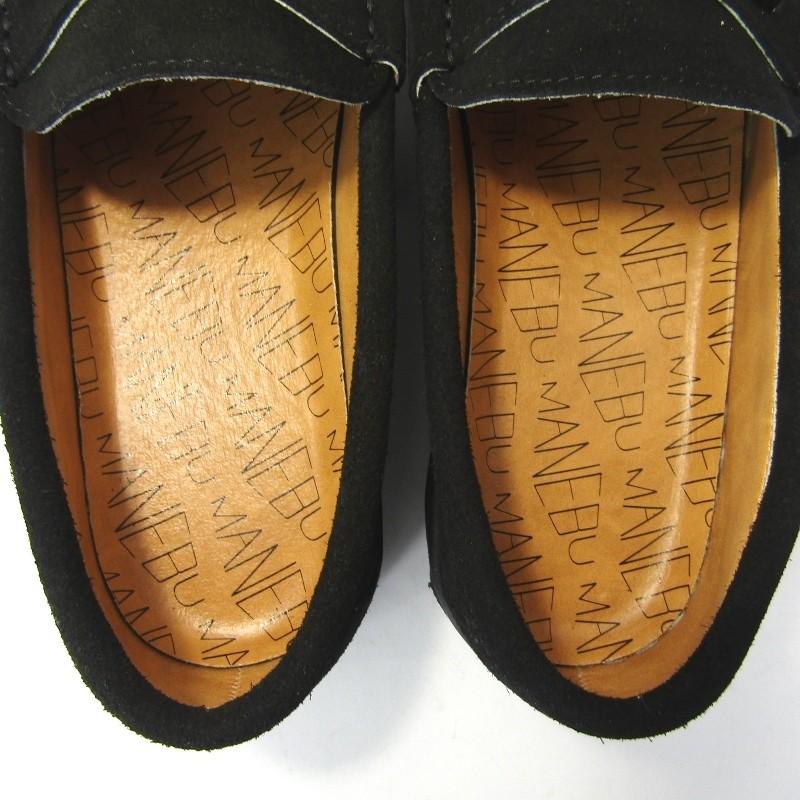 未使用 MANEBU マネブ ビットローファー MNB-021BS BITCH SUEDE 19FW 