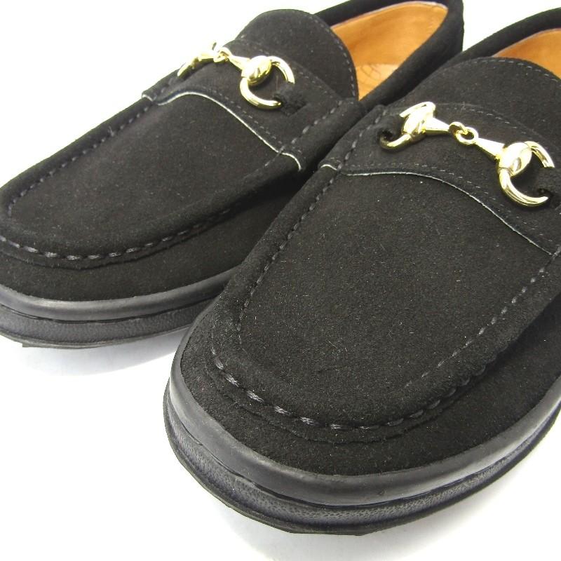 未使用 MANEBU マネブ ビットローファー MNB-021BS BITCH SUEDE 19FW 