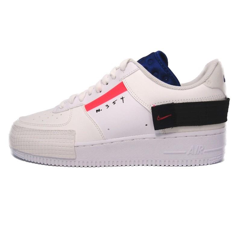 未使用 NIKE ナイキ AIR FORCE 1 LOW DROP TYPE CI0054-100 エアフォース ロー バスケ SUMMIT WHITE 26.5cm  箱付スニーカー  中古 45000365｜classic