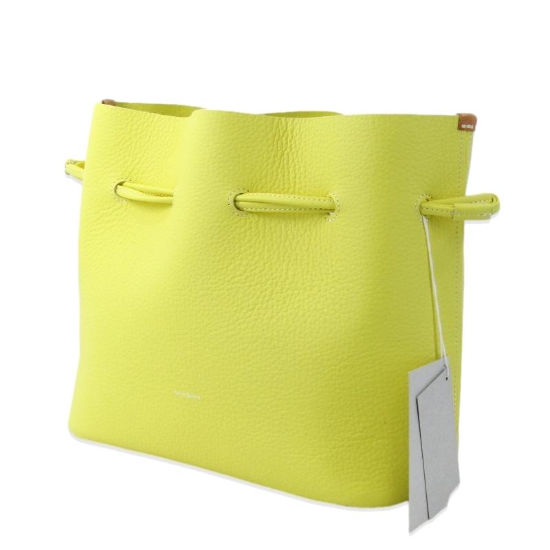 未使用 Hender Scheme エンダースキーマ bucket bag yv-b-bkb バケットバッグ シュリンクレザー 巾着 cream yellow   47000613 | Hender Scheme | 02