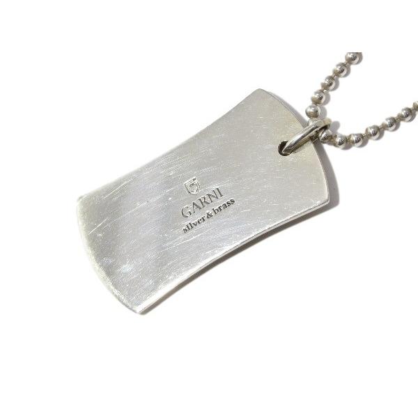 GARNI ガルニ　シルバープレート　ドッグタグ GARNI ガルニ DOG TAG ドッグタグ L シルバー ブラス ネックレス