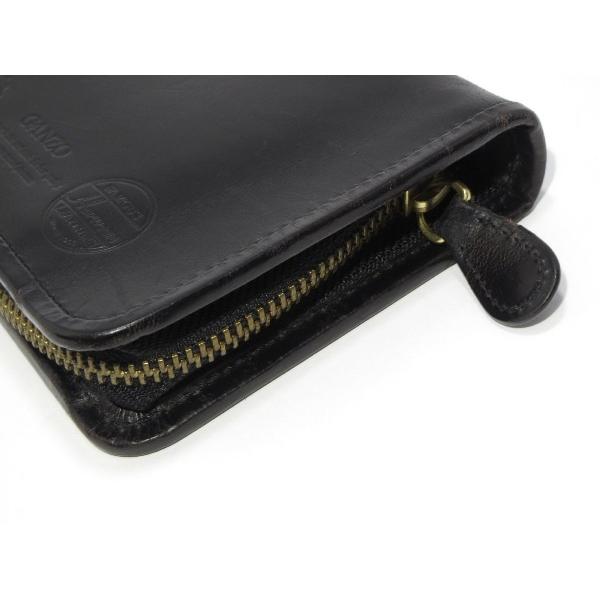 箱 保存袋 ギャランティ付 GANZO 黒 長財布 折り財布 レザー 革 ガンゾ 箱 保存袋 ギャランティ付 GANZO 黒 長財布 折り財布 レザー 革