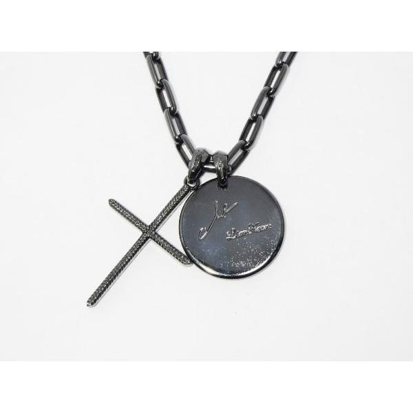 新品　未使用　ブラック　ライオンハート　エッジ　シルバー　ネックレス　黒 楽天市場】ライオンハート ロゴ ダブルリング ネックレス