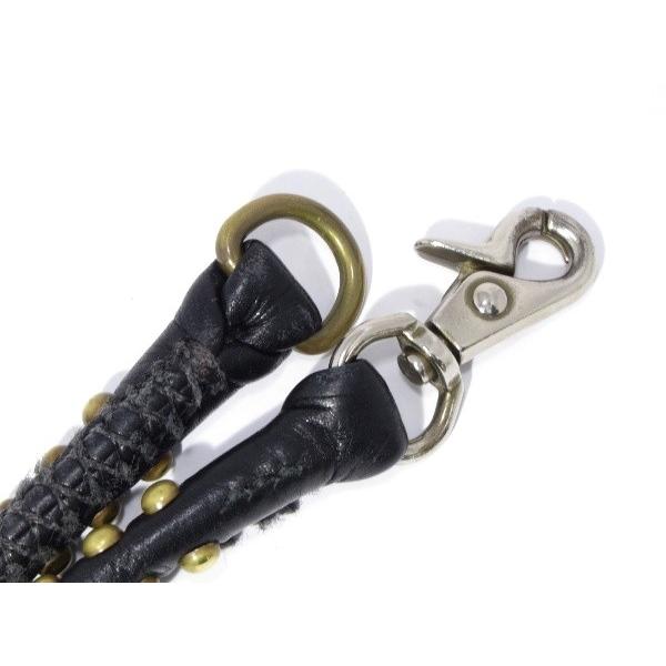 CALEE 難有 キャリー LEATHER STUDS WALLET CORD レザー スタッズ  