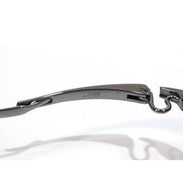 999.9 フォーナインズ メガネ 度付き ハーフリム チタン ケース付き 999.9 フォーナインズ メガネ 度付き ハーフリム チタン ケース