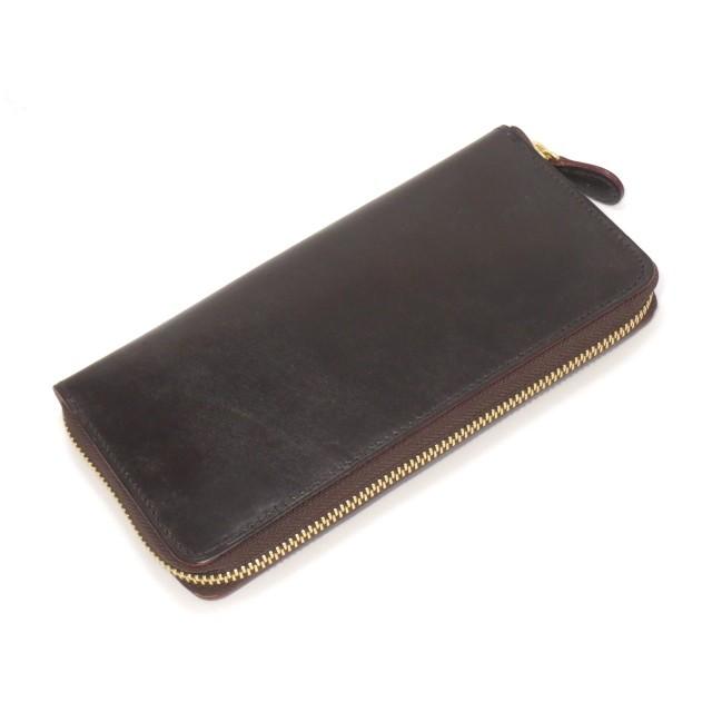 良品 GANZO ガンゾ シンブライドル ラウンドファスナー 長財布 THIN 