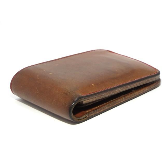 ALZUNI アルズニ 二つ折り財布 ショートウォレット ブラウン 茶