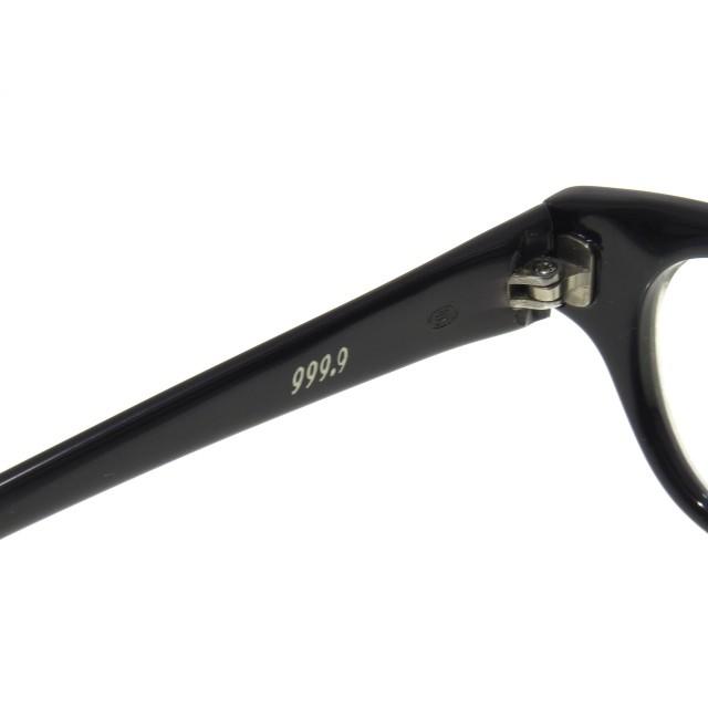 999、9 E-15 ブラックメガネ 52mm 999.9 フォーナインズ メガネフレーム E-15 99 フルリム 61