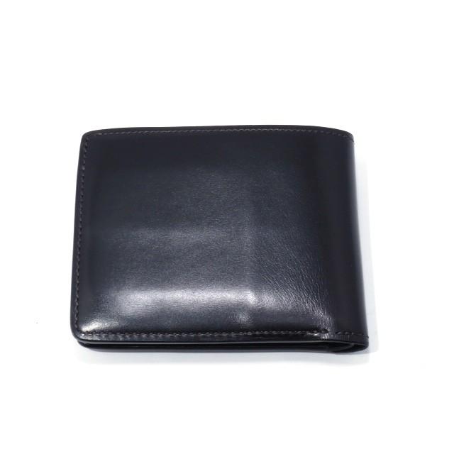 WILDSWANS 二つ折り財布 ブラック WILD SWANS◇2つ折り財布/レザー/ブラック/メンズ
