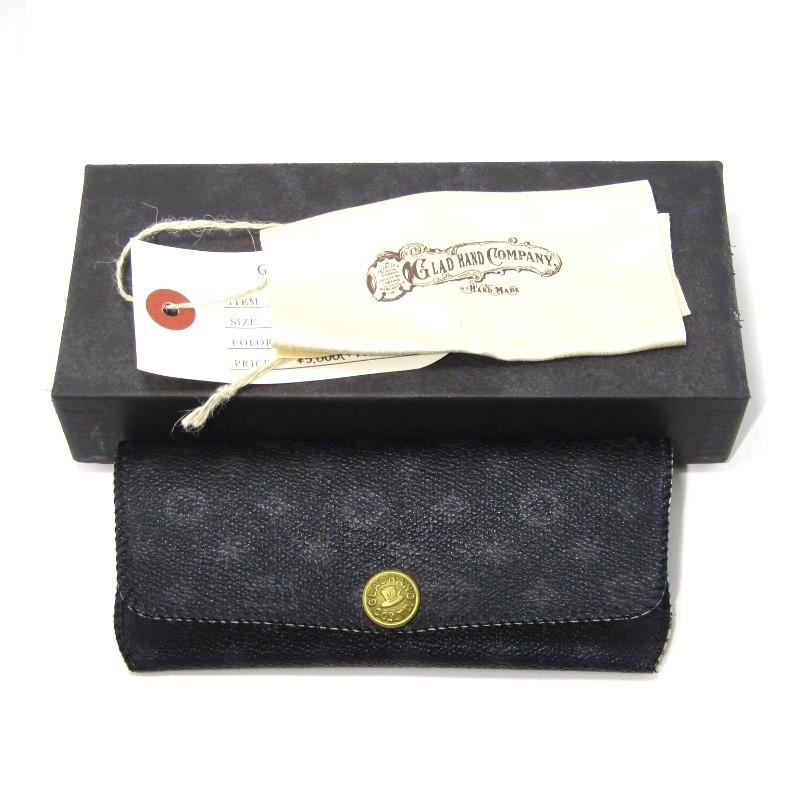未使用 GLAD HAND グラッドハンド メガネケース GLASSES CASE モノグラム FAMILY CREST メガネ 眼鏡 ...