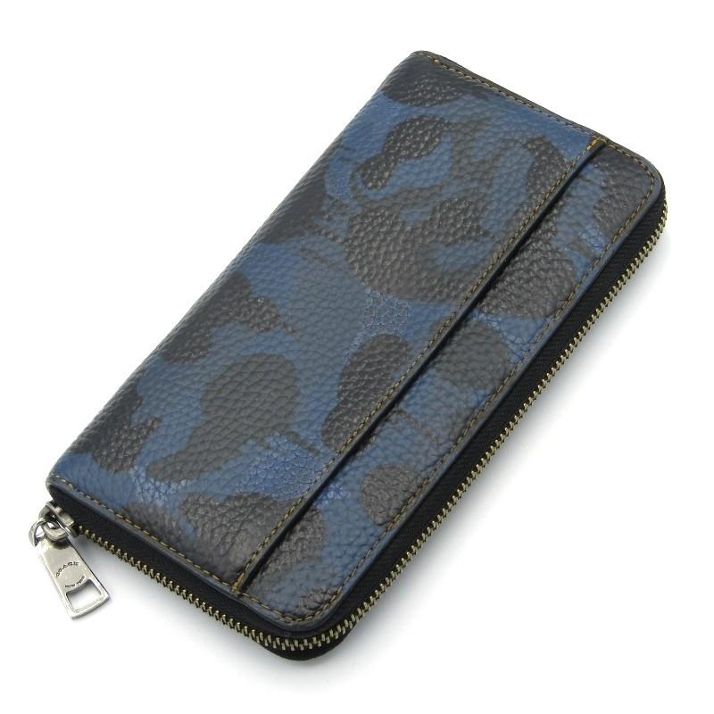 コーチ COACH 財布 メンズ 二つ折り財布 キーリング キーホルダー 迷彩