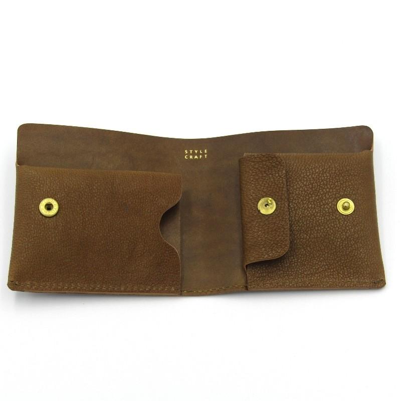 未使用 STYLE CRAFT スタイルクラフト 二つ折り財布 PURSE ゴート ヌメ 