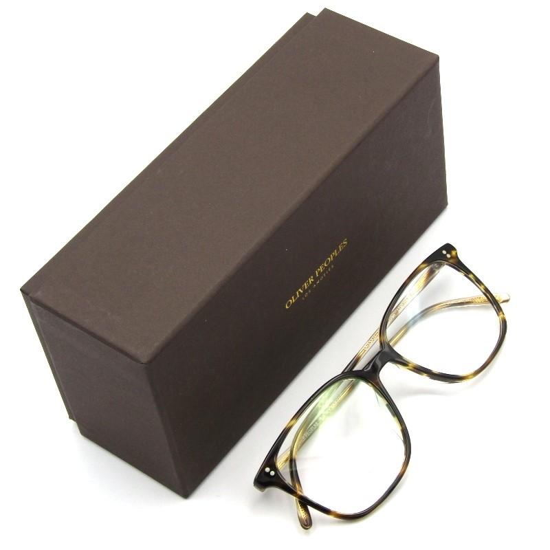 美品　オリバーピープルズ　メガネフレーム　メガネ　黒　ゴールド OLIVER PEOPLES 未使用 オリバーピープルズ メガネフレーム OV5374F