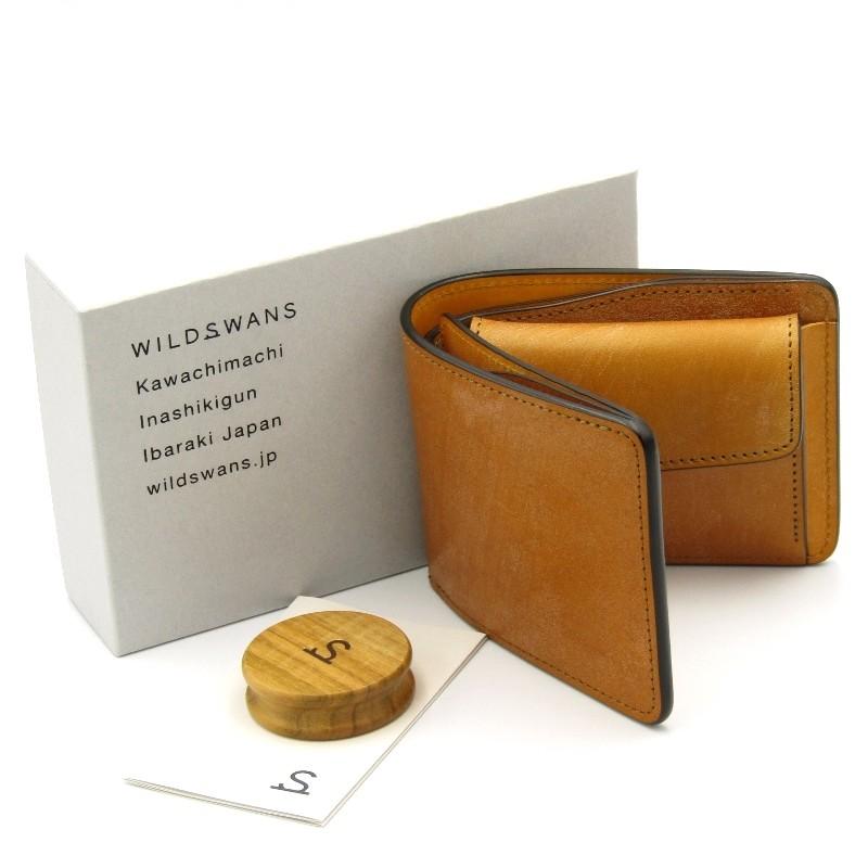 未使用 WILDSWANS ワイルドスワンズ 二つ折り財布 フルグレイン 