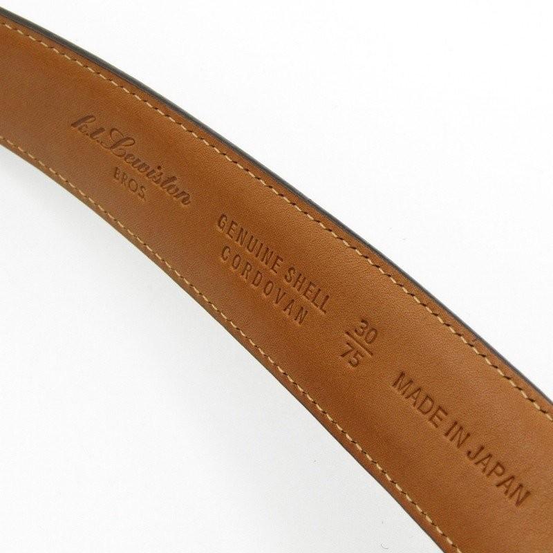 KTルイストン（KT.Lewiston）コードバン製ベルト バーガンディ（赤茶