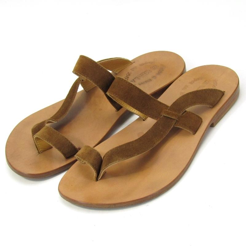 DI MELLA ディメッラ レザーサンダル 182-10SK605 TAN スエード  