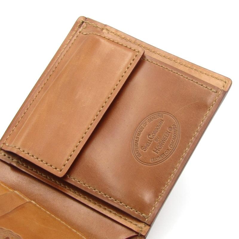 GANZO 良品 ガンゾ 二つ折り財布 SHELL CORDOVAN2 小銭入れ付き シェル