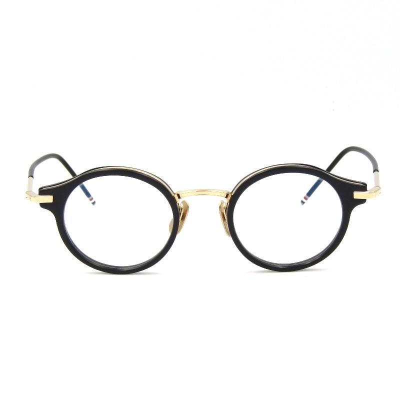 THOM BROWNE トムブラウン メガネフレーム TB-807-A-T-BLK-GLD-45 