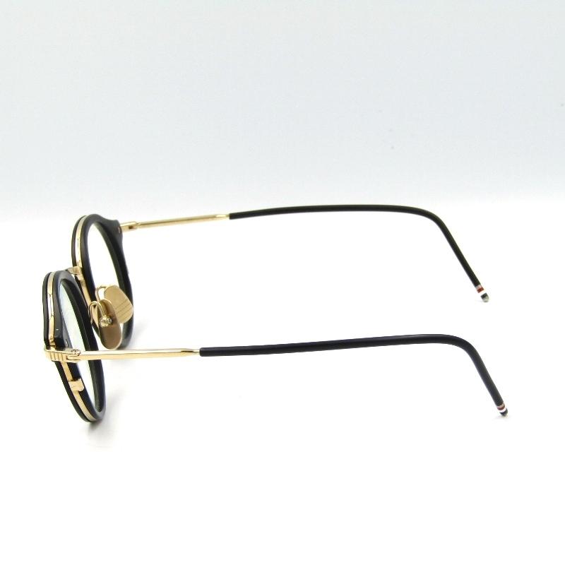 THOM BROWNE トムブラウン メガネフレーム TB-807-A-T-BLK-GLD-45 