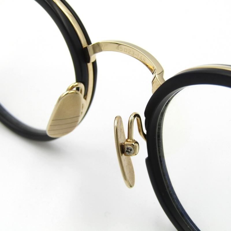 THOM BROWNE トムブラウン メガネフレーム TB-807-A-T-BLK-GLD-45 