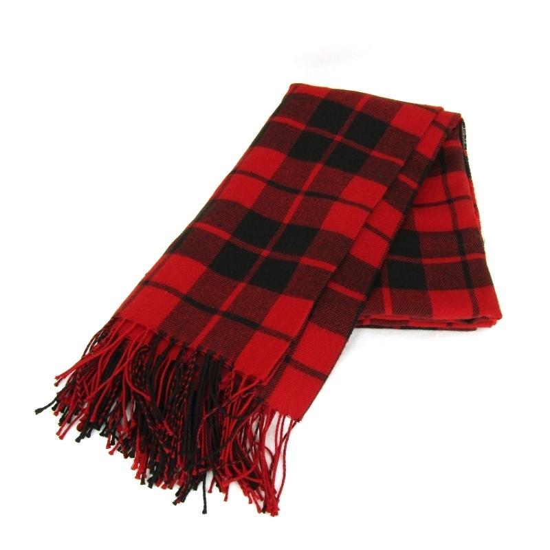 Calee キャリー ストール チェック Cl 17aw0 Check Stole マフラー 赤 黒 メンズ 小物 中古 クラシック 通販 Yahoo ショッピング