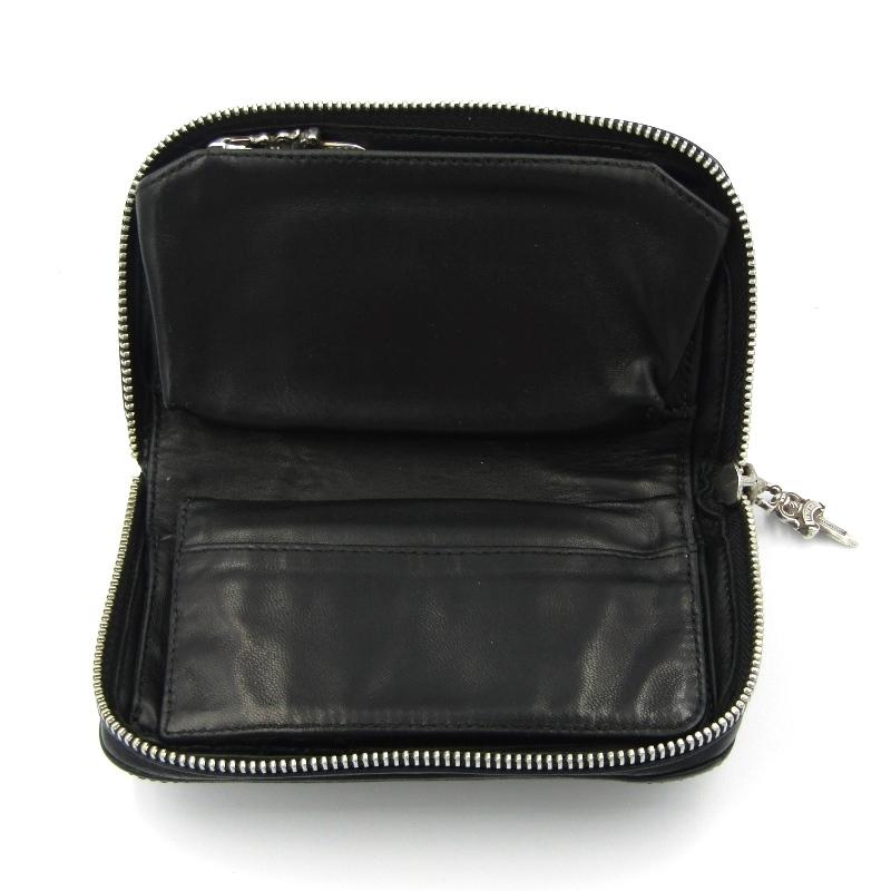 クロムハーツ 財布 REC F ZIP MINI ミニラウンドジップレザー CHROME HEARTS Chrome Hearts クロムハーツ 二つ折り財布 REC F