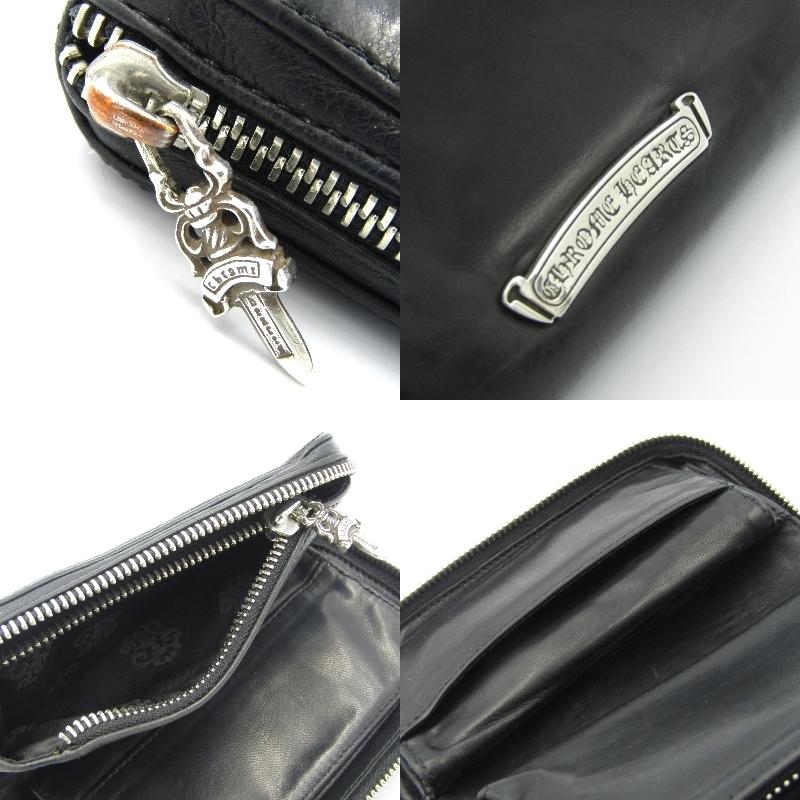 クロムハーツ 財布 REC F ZIP MINI ミニラウンドジップレザー CHROME HEARTS Chrome Hearts クロムハーツ 二つ折り財布 REC F