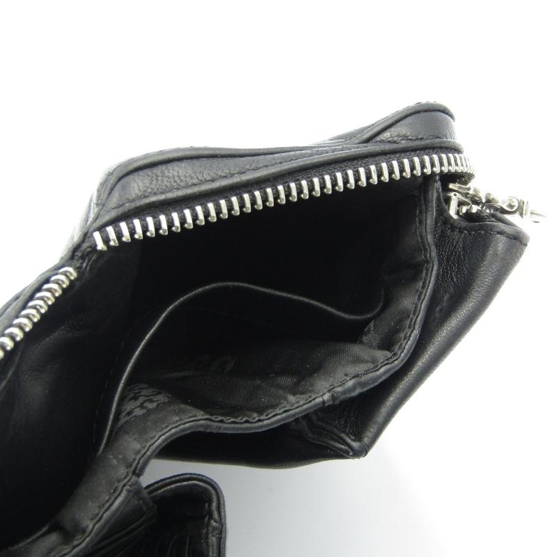 極美品 chromehearts RECFZIP ラウンドジップ 折りたたみ 黒 CHROME HEARTS Chrome Hearts クロムハーツ 二つ折り財布 REC F