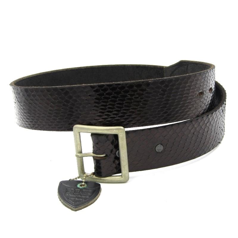 未使用 HTC BLACK エイチティーシー ベルト PYTHON PLANE BT03S  