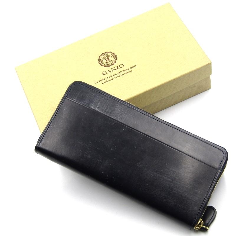 GANZO 未使用 ガンゾ 長財布 シンブライドル ラウンドファスナー 57239  