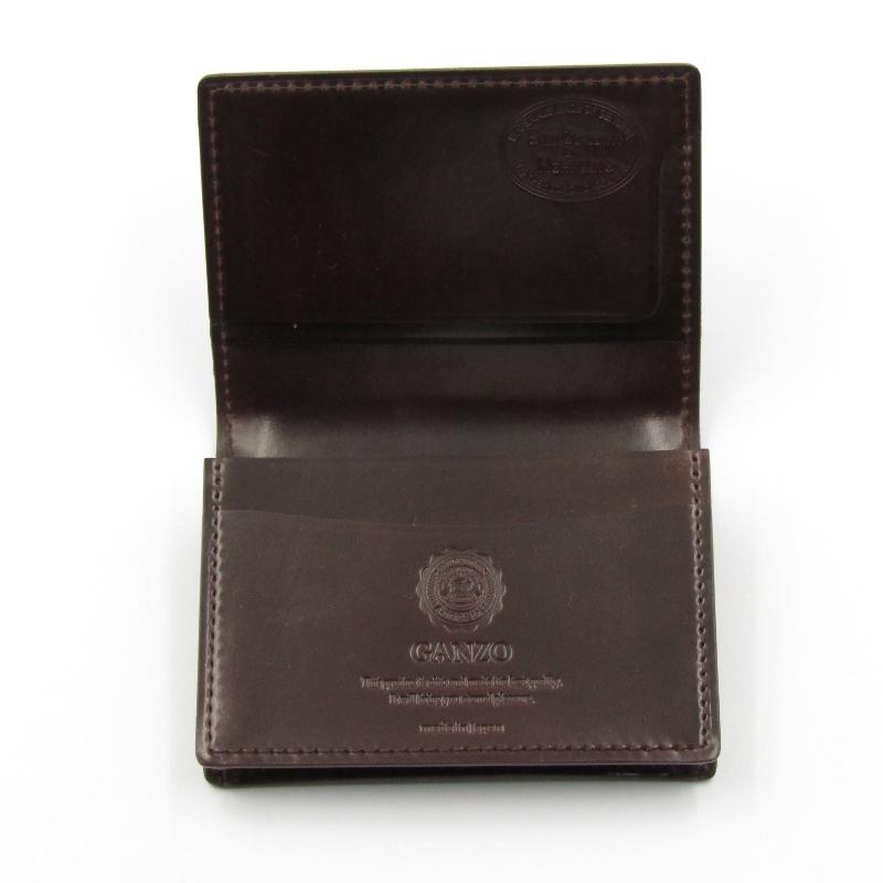 美品 GANZO ガンゾ 名刺入れ SHELL CORDOVAN2 シェルコードバン ｜名刺入れ