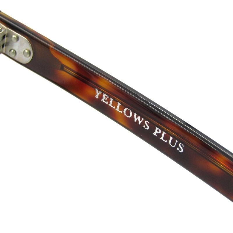 YELLOW PLUS ブラウンラウンドサングラス　オスカー YELLOW PLUS ブラウンラウンドサングラスオスカー