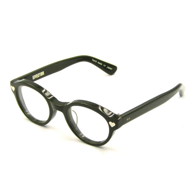 21新作モデル 美品 Effector Gingerale エフェクター ジンジャーエール サングラス ボストン 8mm生地厚 日本製 ハート鋲 カーキ メガネ 眼鏡 中古 正規店仕入れの Skylanceronline Com