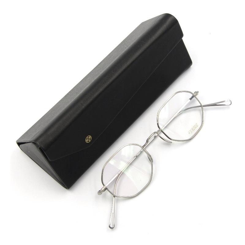 ayame octa 45 チタニウムシルバー 八角形 日本製 OCTA45 | アヤメ オクタ45_メガネ ayame online store