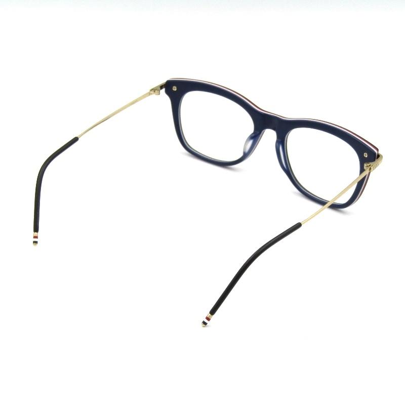 THOM BROWNE 未使用 トムブラウン メガネフレーム TB-712-C-NVY-GLD-52 