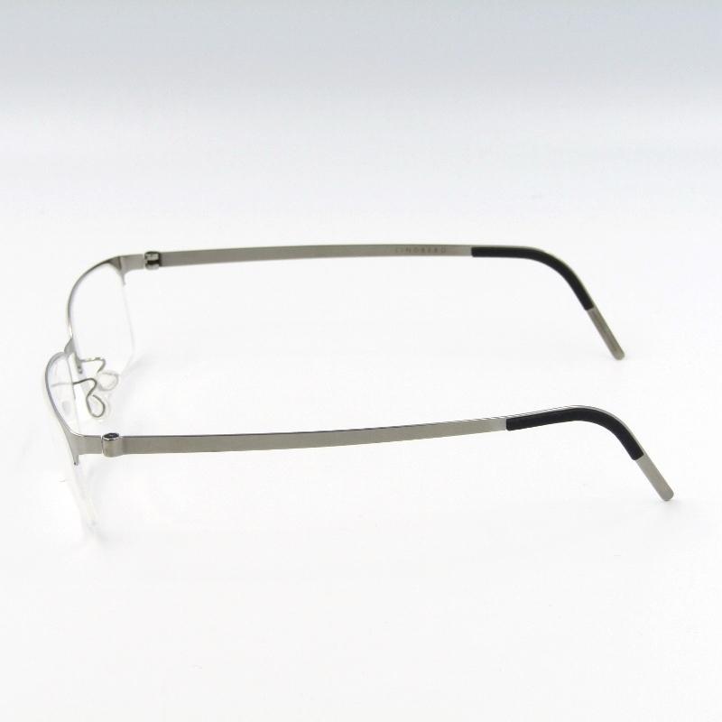 未使用 LINDBERG リンドバーグ メガネフレーム Strip 7385 042/4F15 P10 ナイロール シルバー メガネ 眼鏡
