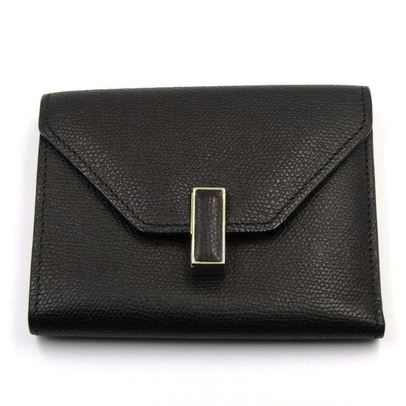 Valextra 良品 ヴァレクストラ 三つ折り財布 V9E05 イジィデ