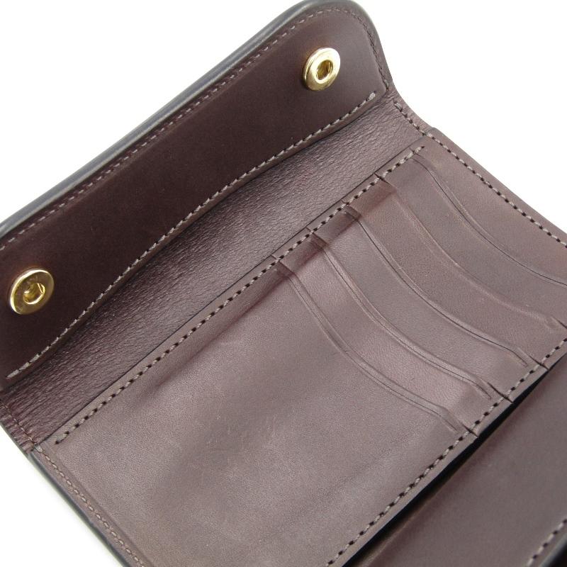 WILDSWANS ワイルドスワンズ 三つ折り財布 国産コードバン BYRNE 内装 