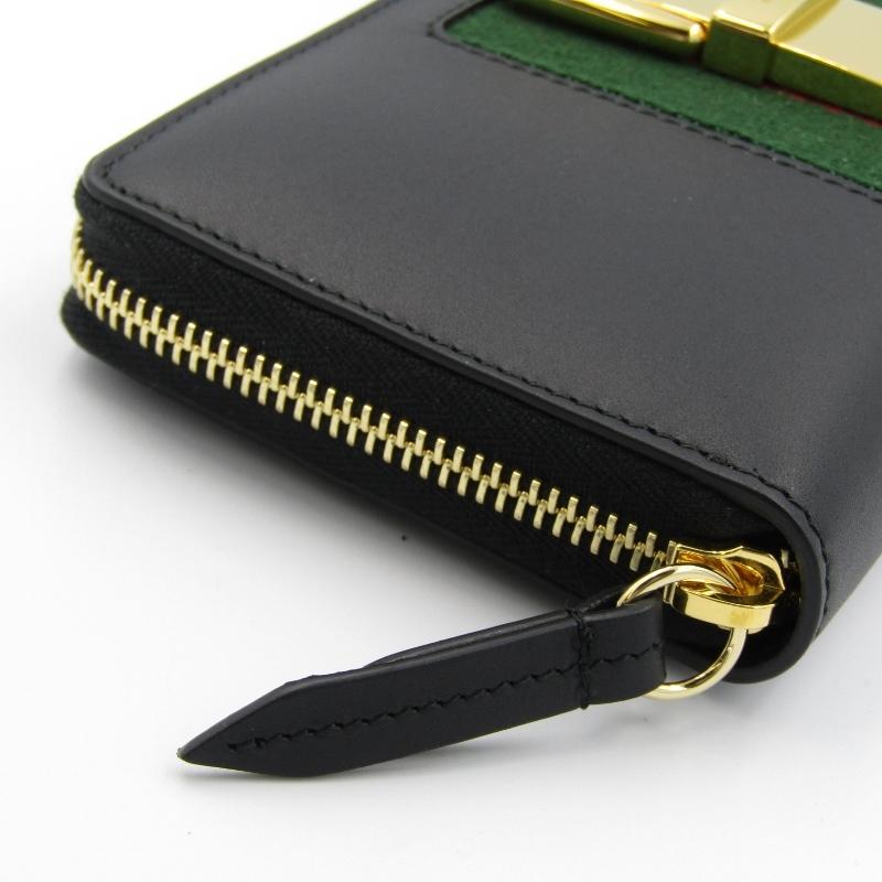 GUCCI 美品 グッチ 長財布 476083 CWLSG 1060 SYLVIE シルヴィ  