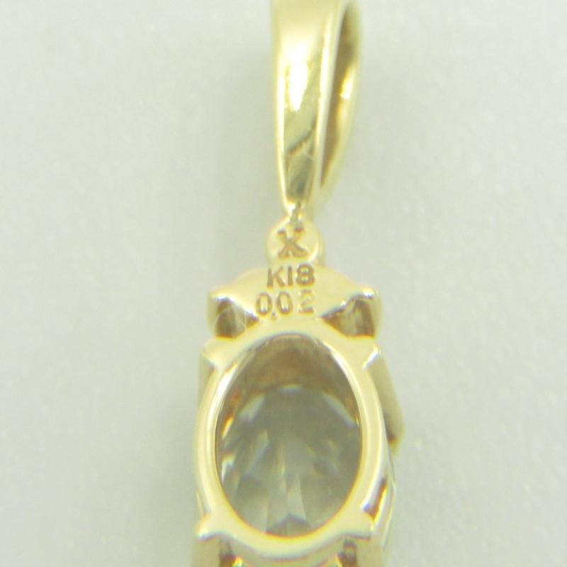 美品 Bizoux ビズー ペンダント フラヴィ ディアスポラ K18YG 0.02ct  