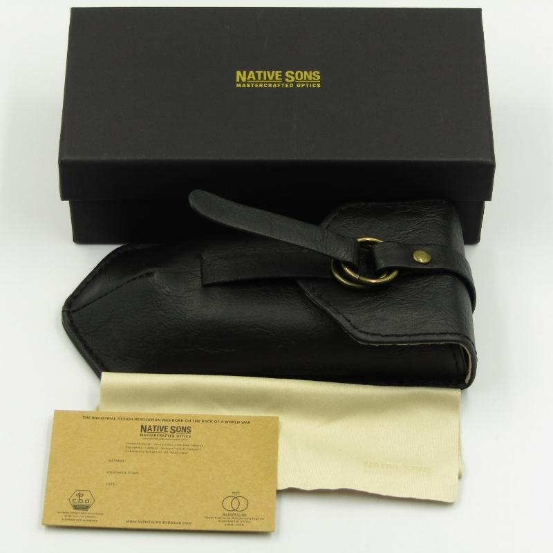 native sons (箱・ケース付き) NATIVE SONS ネイティブサンズメガネ度なしケース箱付き