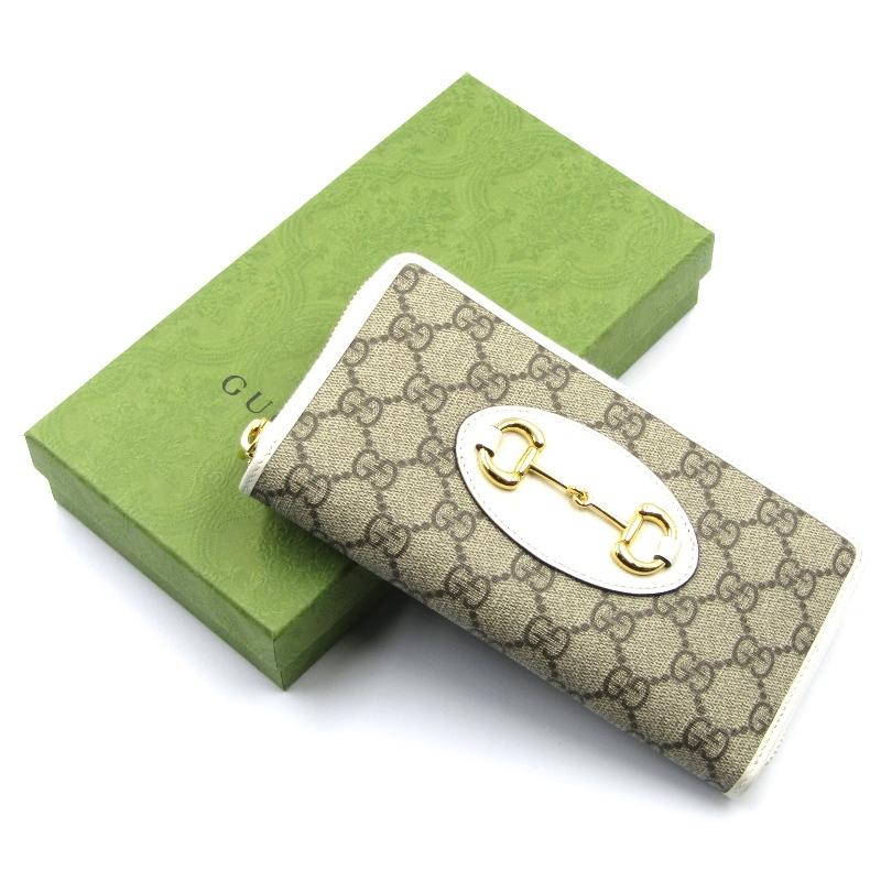 美品 GUCCI グッチ 長財布 621889 92TCG 9761 ホースビット 1955
