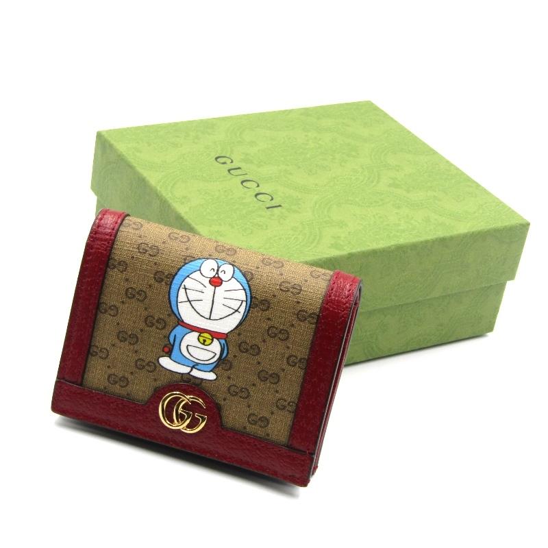 美品 GUCCI × DORAEMON グッチ ドラえもん ミニ財布 647788 カード 