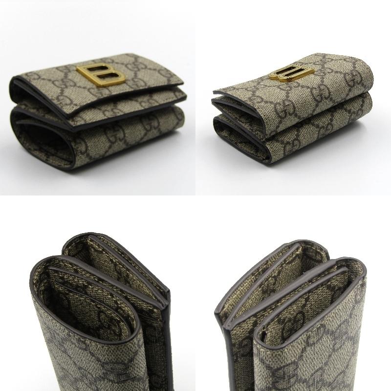 GUCCI 美品 × BALENCIAGA グッチ バレンシアガ ミニ財布 681700 カード 