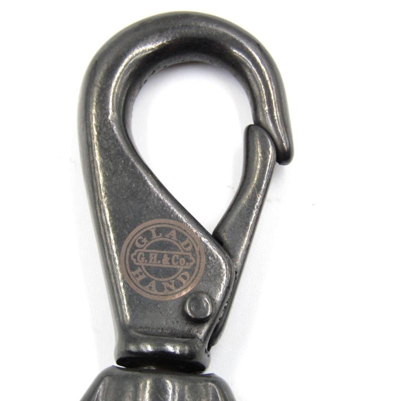 未使用 GLADHAND グラッドハンド キーホルダー SWIVEL SNAP KEY HOLDER スウィベル スナップ 真鍮 キーリング