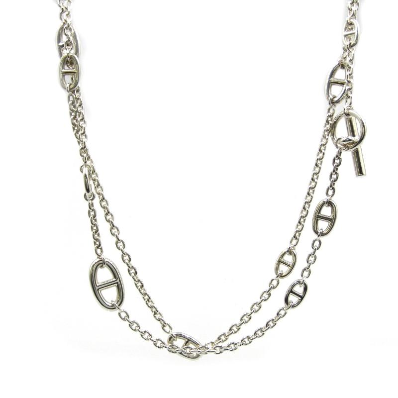 HERMES 良品 エルメス ネックレス シェーヌダンクル ファランドール  